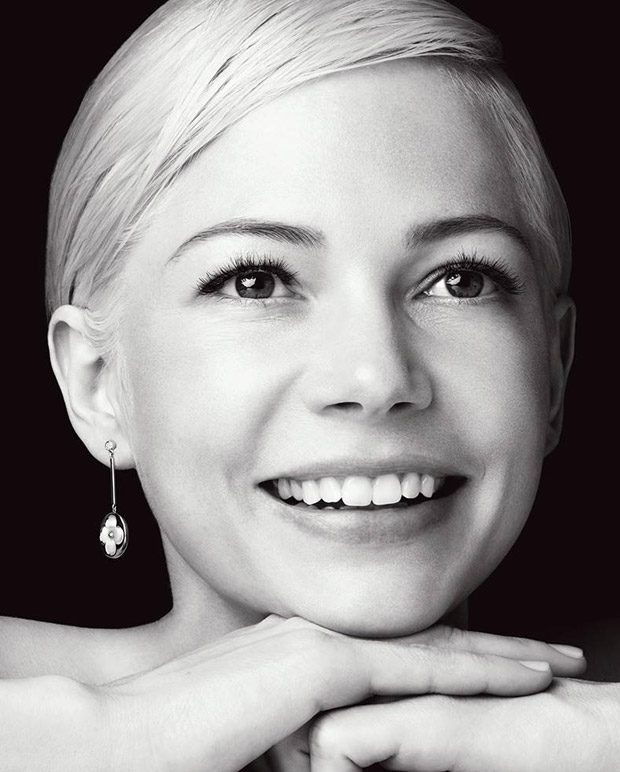 Michelle Williams Is a Happy Woman in Louis Vuitton Blossom Jewelry Campaign