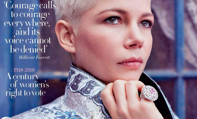 Michelle Williams Stars in Harper's Bazaar UK February 2018 Issue