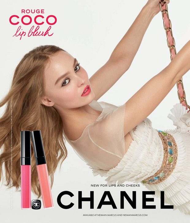 LilyRose Depp for Chanel Rouge Coco Lip Blush  YouTube