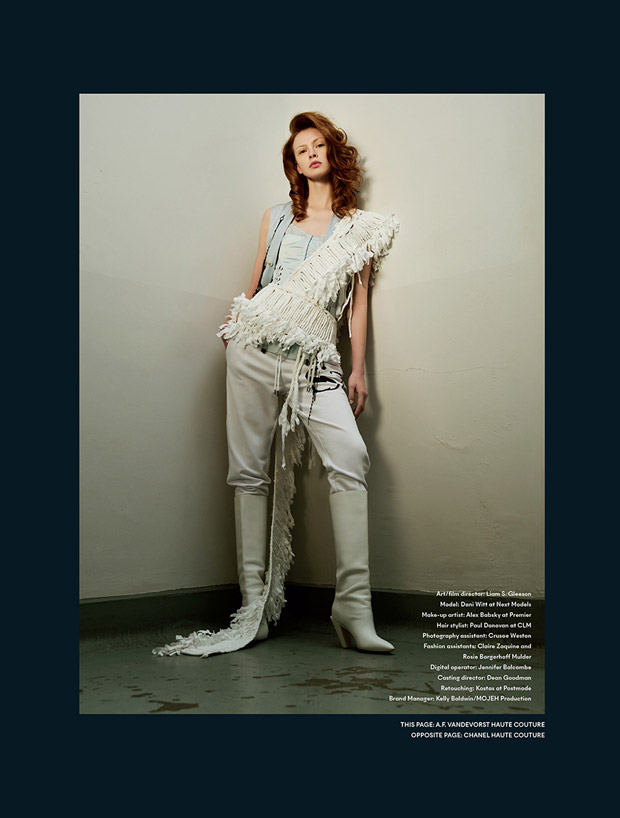 Haute Desirability: Dani Witt Models Couture looks for Mojeh Magazine