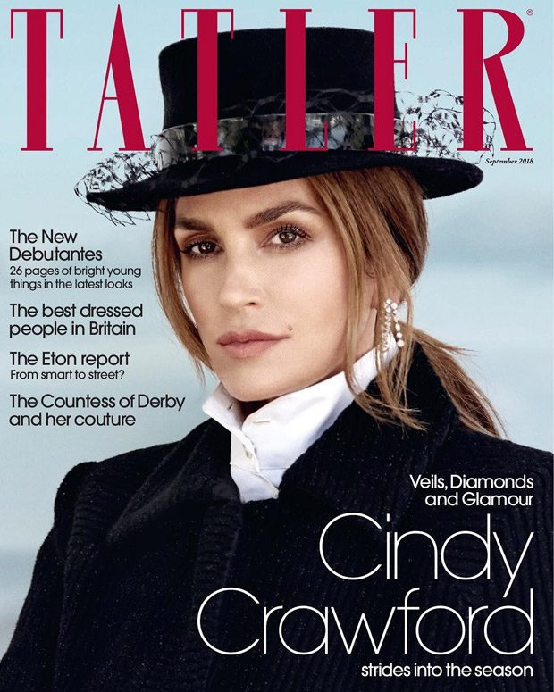 Cindy Crawford is the Cover Star of Tatler September 2018 Issue