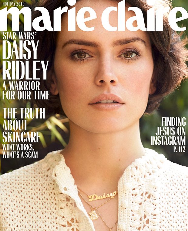 Star Wars Actress Daisy Ridley Covers Marie Claire Holiday 2019 Issue