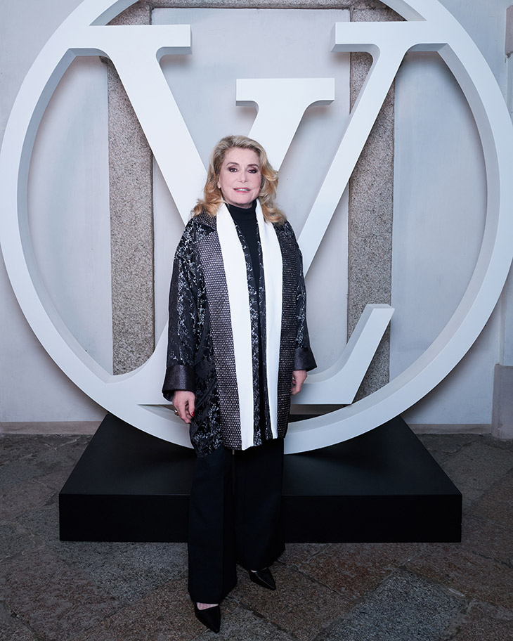 Catherine Deneuve in Louis Vuitton Advertising Editorial
