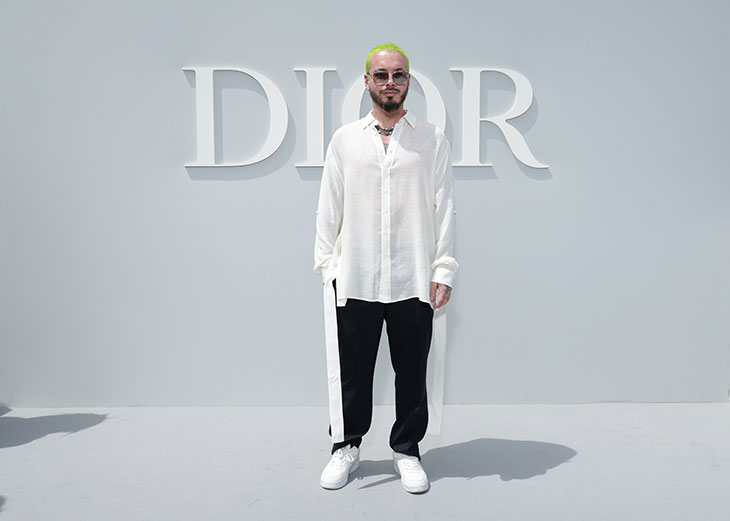 Backstage With J Balvin at Dior's Fall/Winter 2023 Collection