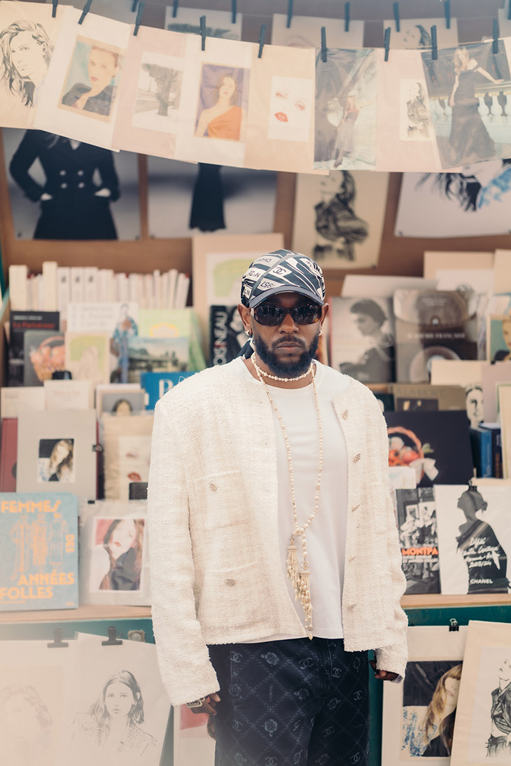 Kendrick at the Chanel Fall 2023 Haute Couture Show in Paris