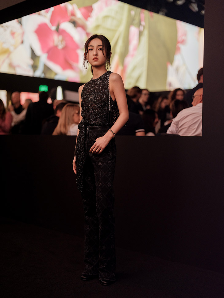 Saoirse Ronan attends the Louis Vuitton Womenswear SS24 show during Paris  Fashion Week in Paris, France